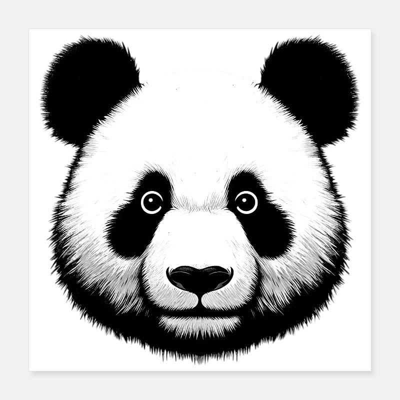 Panda Poster 16" x 16" (40x40 cm)
