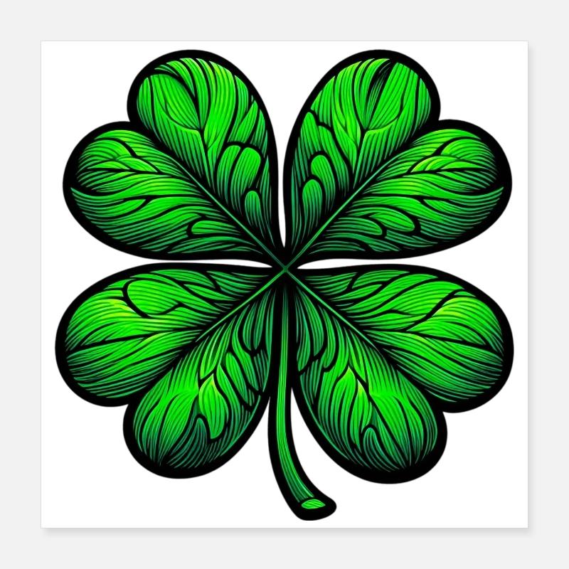 Four-leaf clover Poster 16" x 16" (40x40 cm)