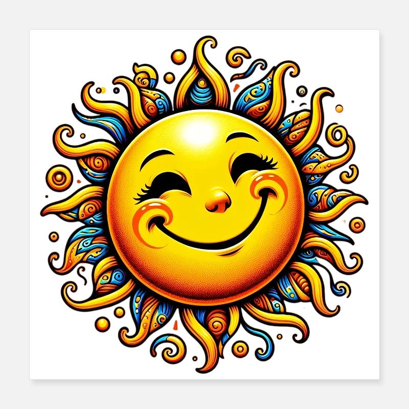 Sole Poster 40x40 cm