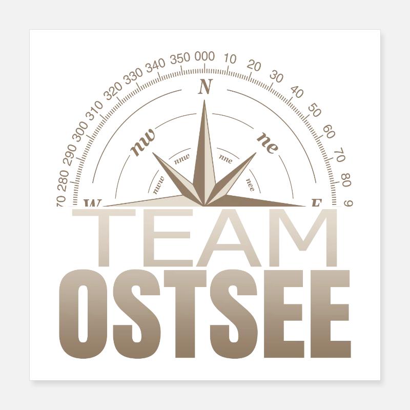Team Ostsee Poster 40x40 cm