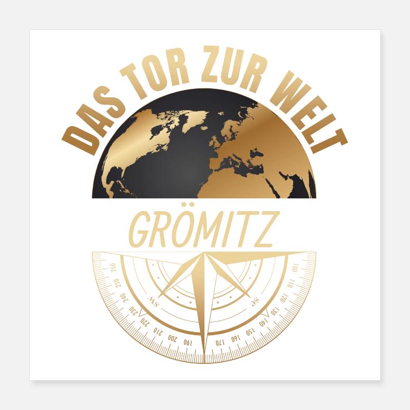 Das Tor zur Welt - Grömitz Poster 40x40 cm