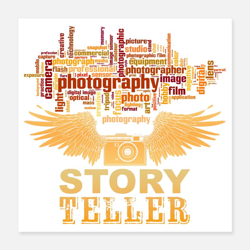Story Teller Poster 40x40 cm