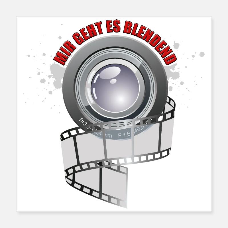 Mir geht es blendend Poster 40x40 cm