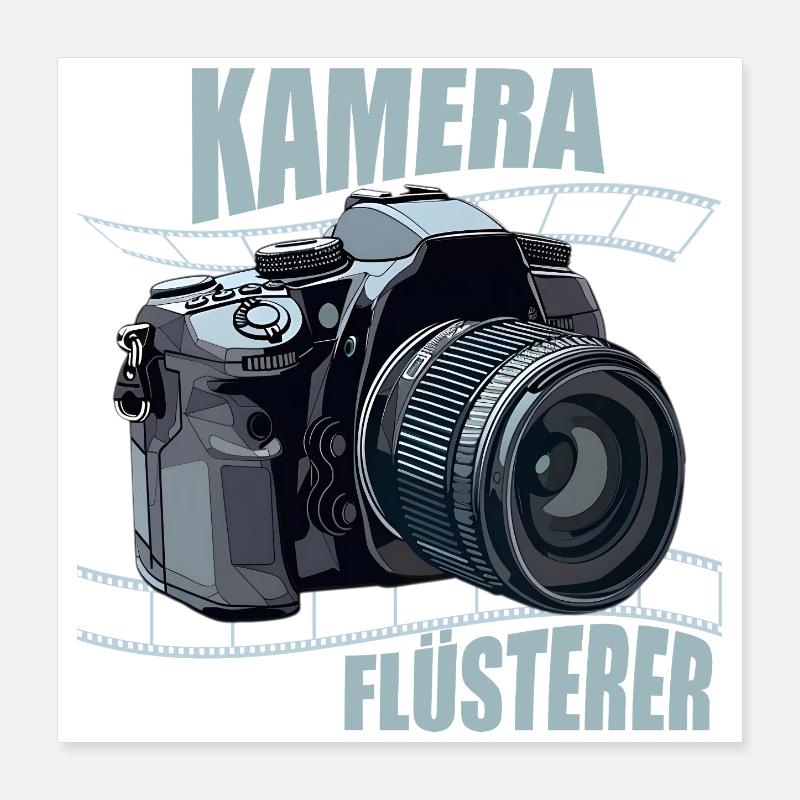 Kamera Flüsterer Poster 40x40 cm