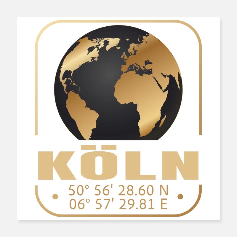 Köln Poster 40x40 cm