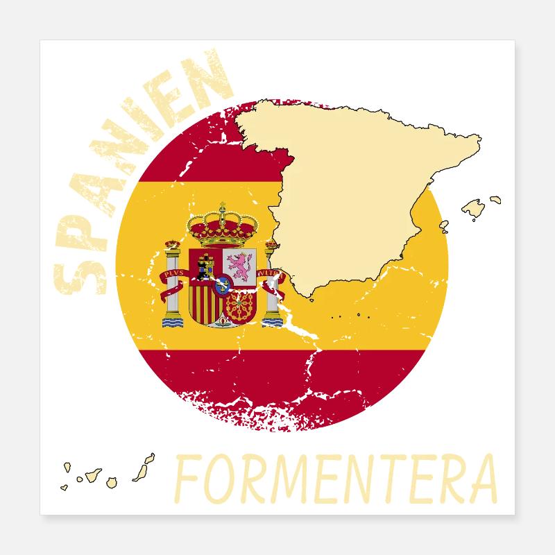 Formentera Poster 40x40 cm