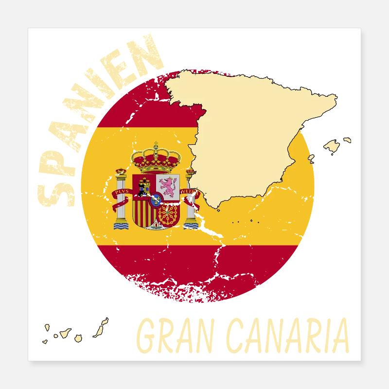 Gran Canaria Poster 40x40 cm