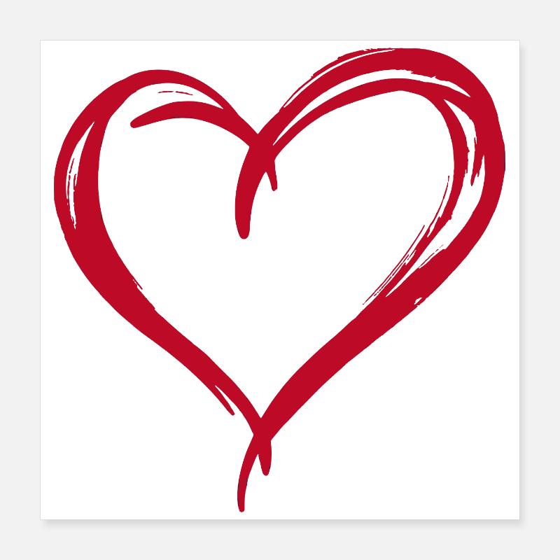 Heart Poster 16" x 16" (40x40 cm)
