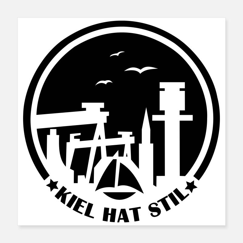 Kiel hat Stil Poster 40x40 cm