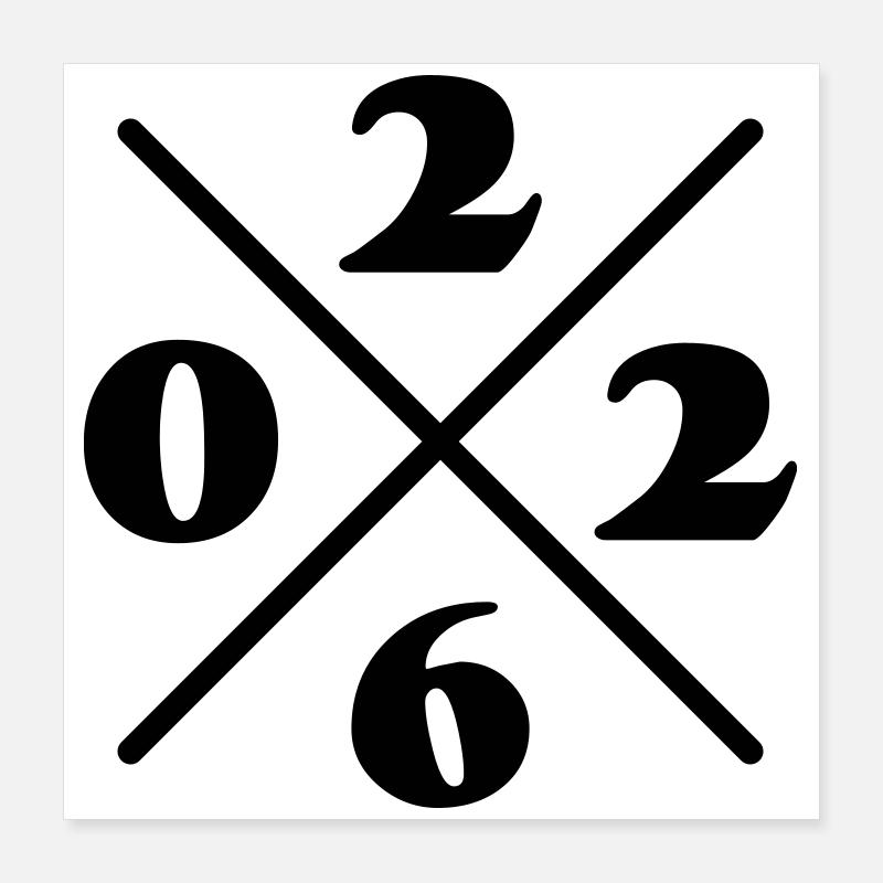 Année élémentaire 2026 Poster 40 x 40 cm