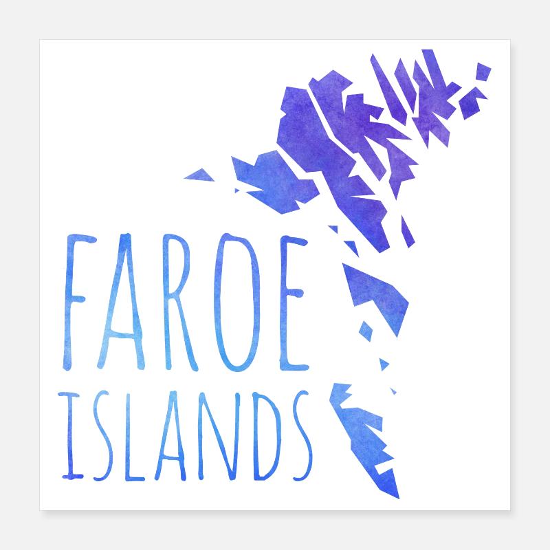 faroe Poster 40x40 cm