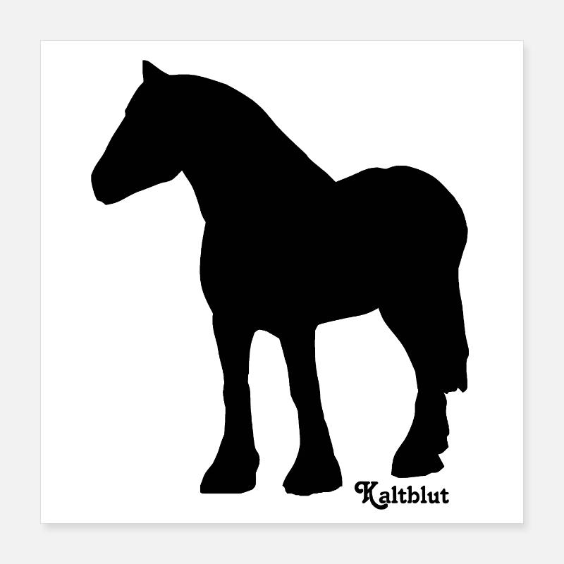 rappe-kaltblut Poster 40x40 cm