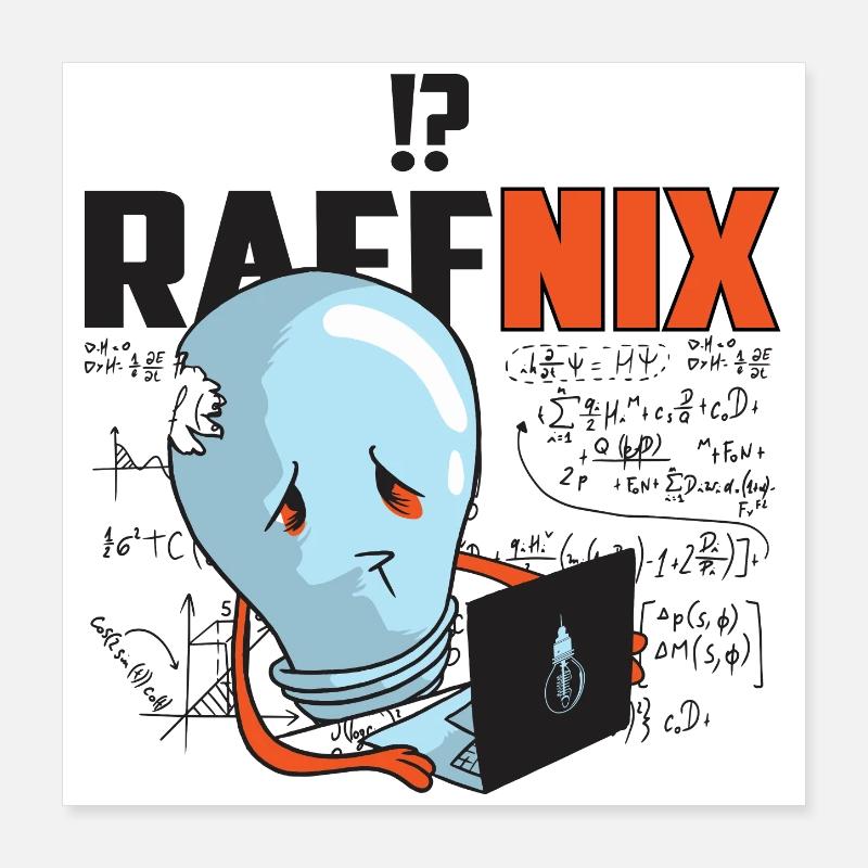 Raffnix Light Bulb Poster 16" x 16" (40x40 cm)