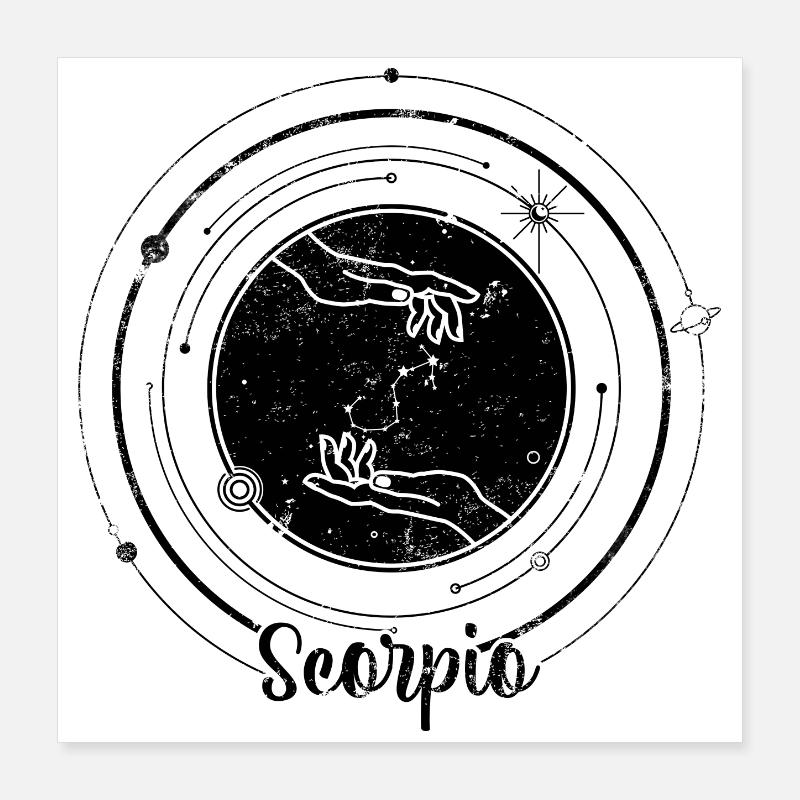 Midnight Snowflake Silhouette Poster 16" x 16" (40x40 cm)