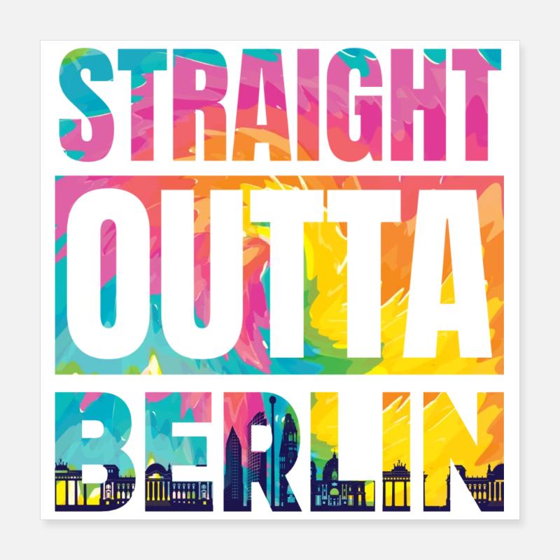 Directement de Berlin Poster 40 x 40 cm