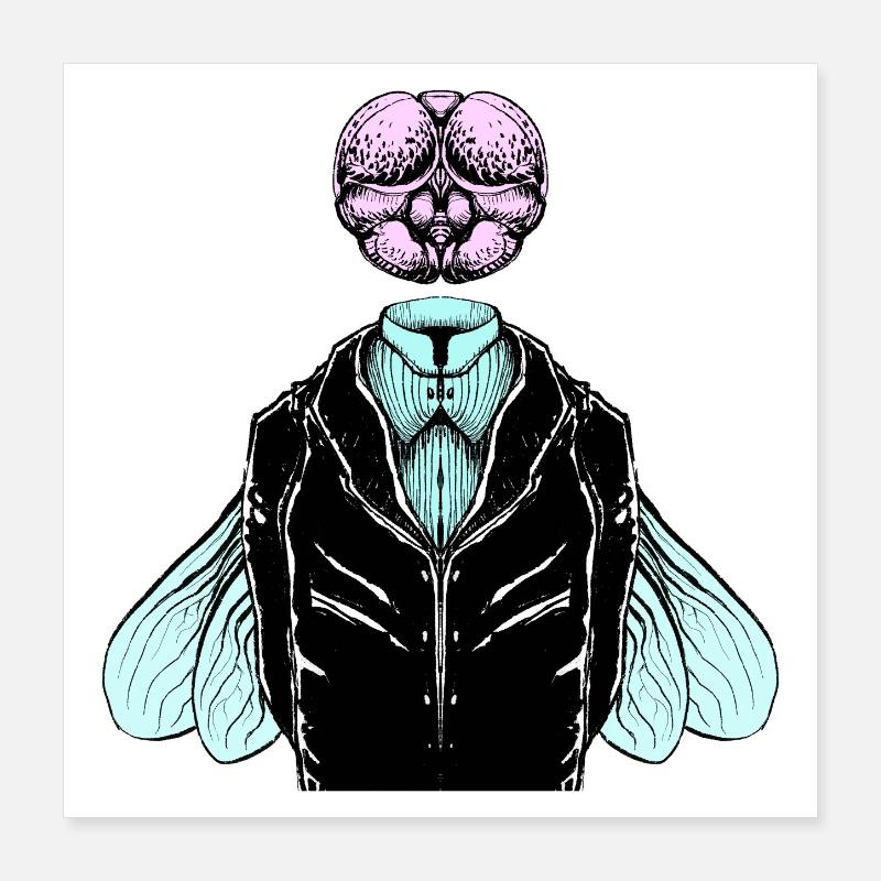 Smoking-Fliege Poster 40x40 cm