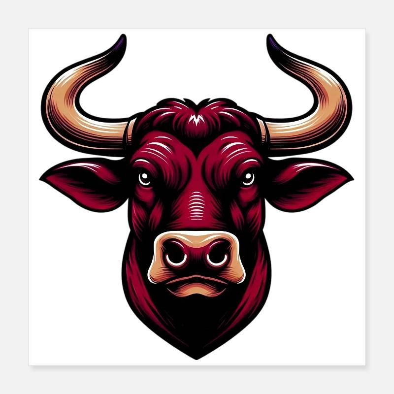 Taureau Poster 40 x 40 cm