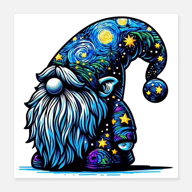 Gnome Poster 40 x 40 cm