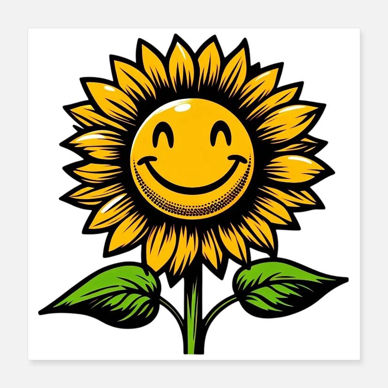 Sonnenblume Poster 40x40 cm