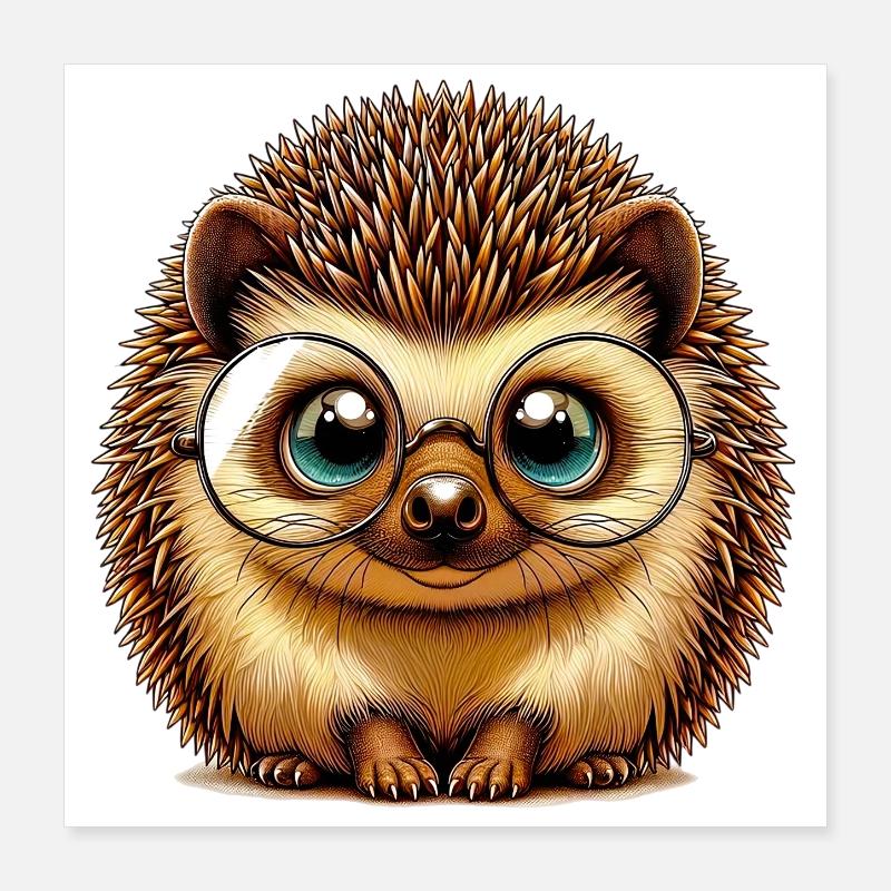 Igel Poster 40x40 cm