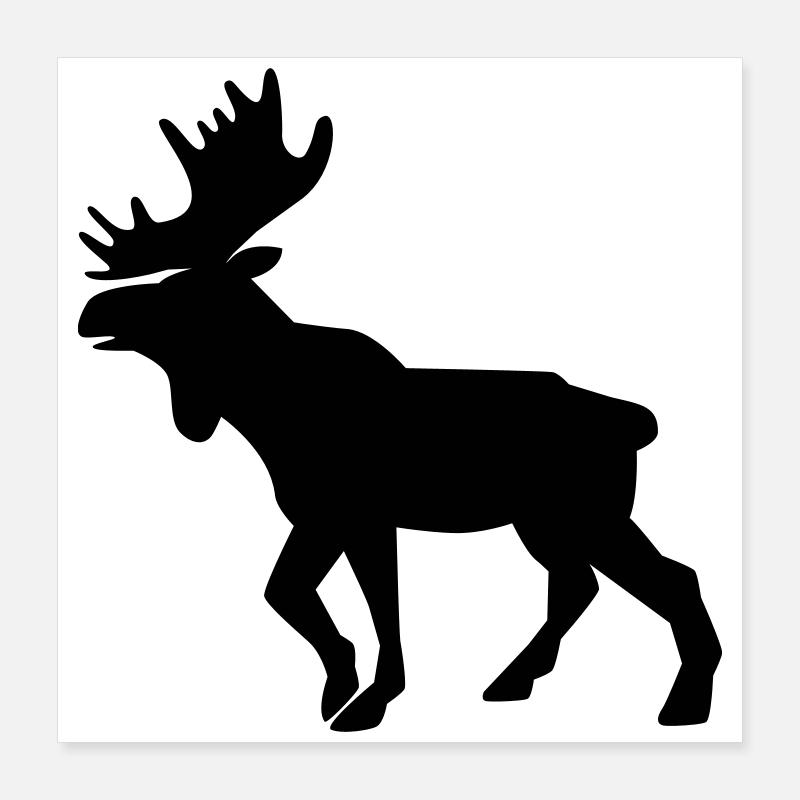 Moose Poster 40x40 cm
