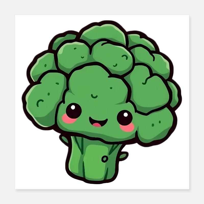 Broccoli Poster 16" x 16" (40x40 cm)