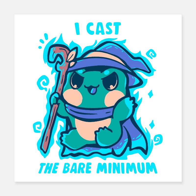 Das absolute Minimum an Zauber Poster 40x40 cm
