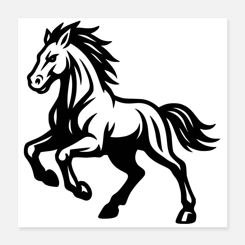 Pferd  Poster 40x40 cm