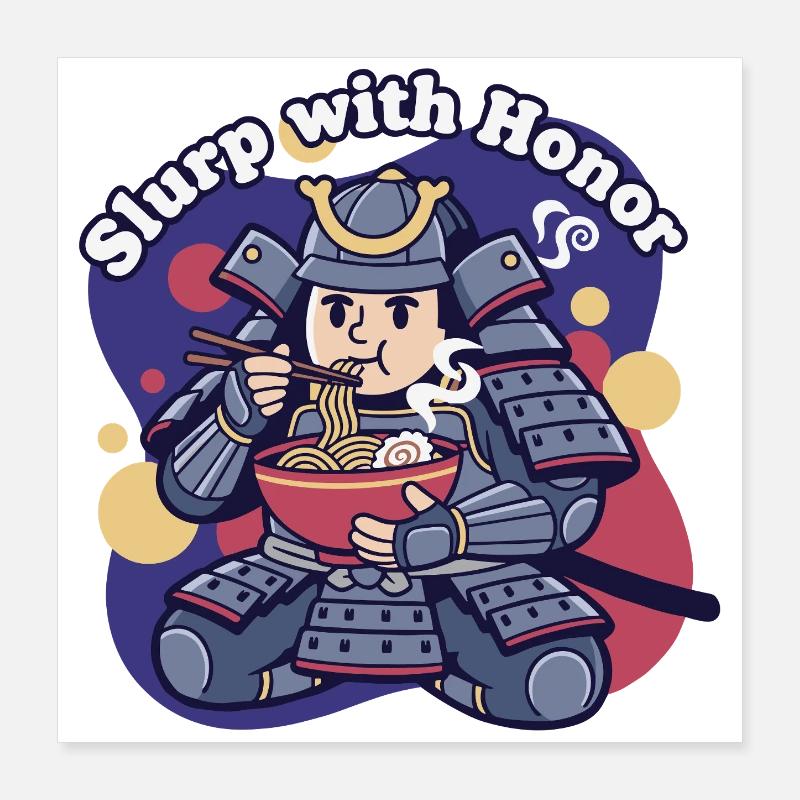 Siroter avec l’armure d’honneur Poster 40 x 40 cm