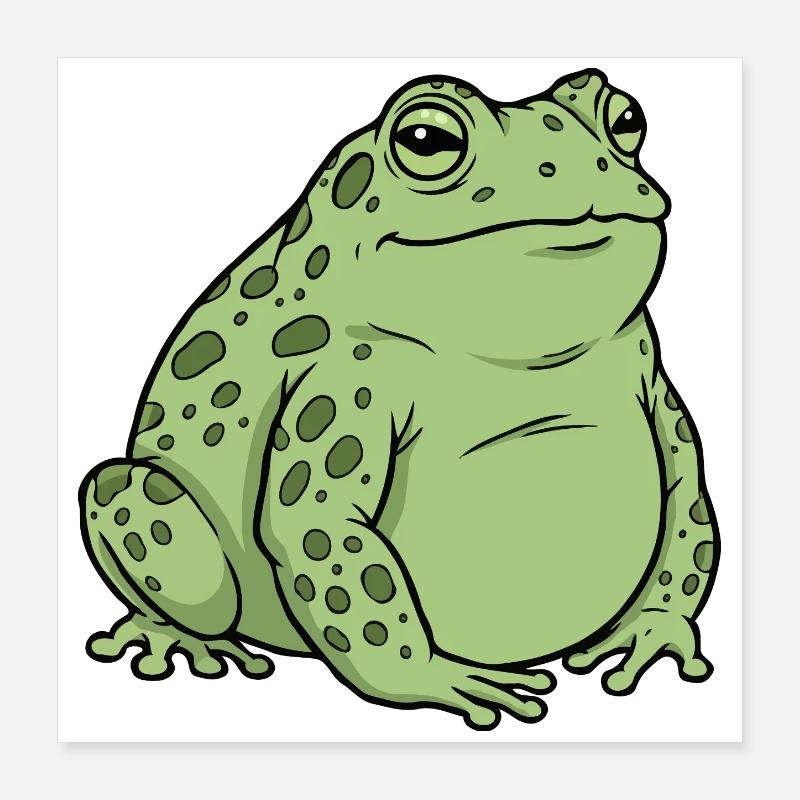 Fat toad Poster 16" x 16" (40x40 cm)