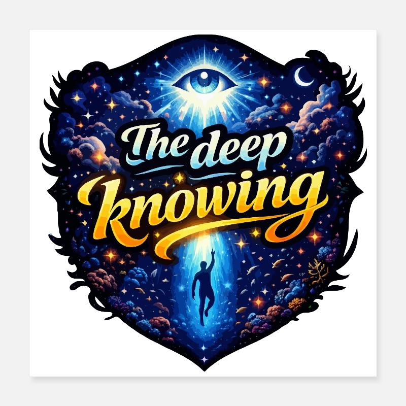 The deep knowing Poster 16" x 16" (40x40 cm)