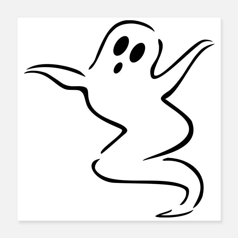 gespenst geist halloween Poster 40x40 cm