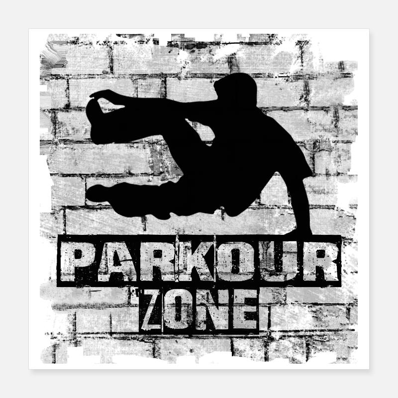 Parkour Poster 40 x 40 cm