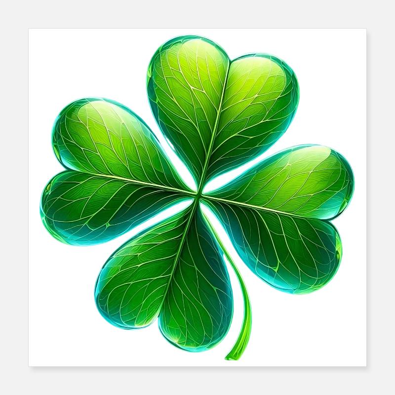 Four-leaf clover Poster 16" x 16" (40x40 cm)