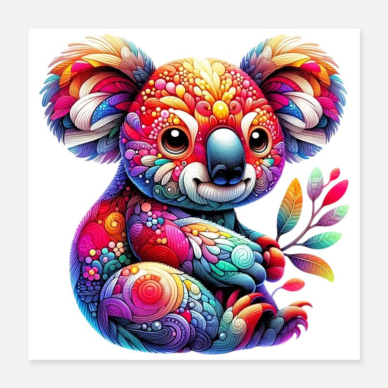 Koala Poster 40 x 40 cm