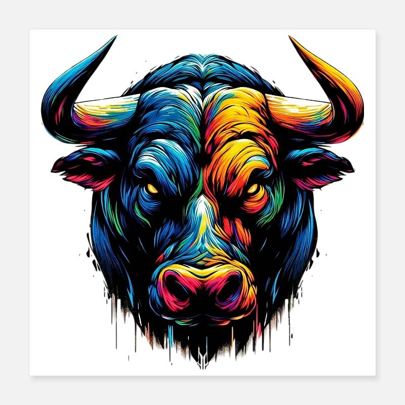 Taureau Poster 40 x 40 cm