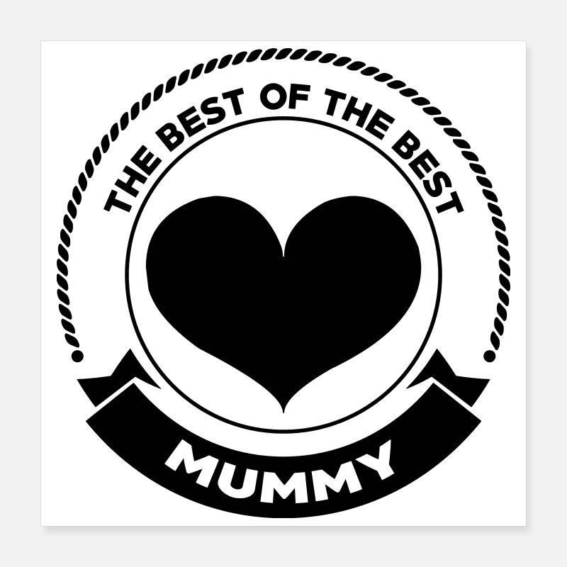 Beste Mama - Muttertag Poster 40x40 cm