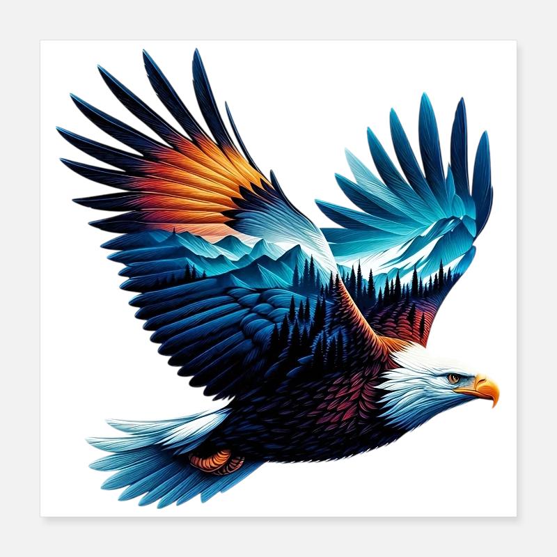 Aigle Poster 40 x 40 cm