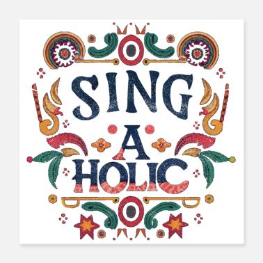 Cantando Poster 40x40 cm