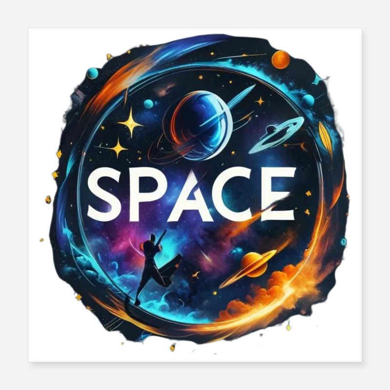 Space Poster 40 x 40 cm