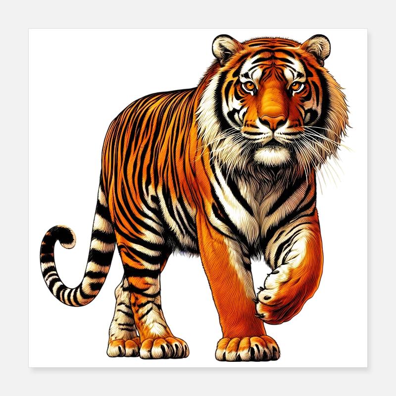 Tiger Poster 40x40 cm