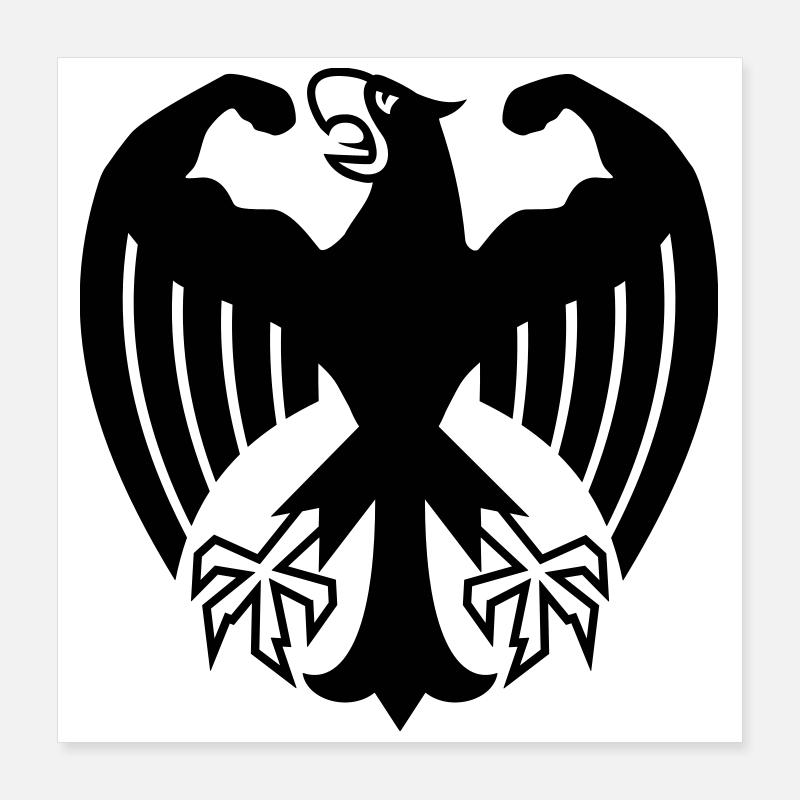 Fitness eagle with muscles Poster 16" x 16" (40x40 cm)