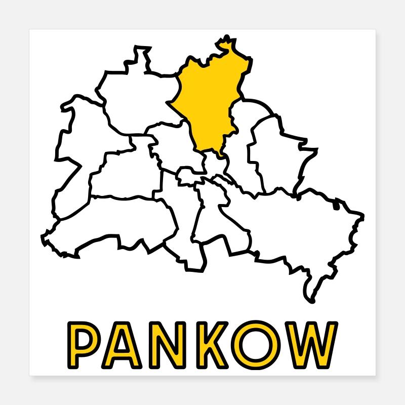 PANKOW, a district of Berlin Poster 16" x 16" (40x40 cm)