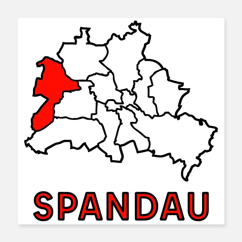 SPANDAU, Stadtteil von Berlin Poster 40x40 cm