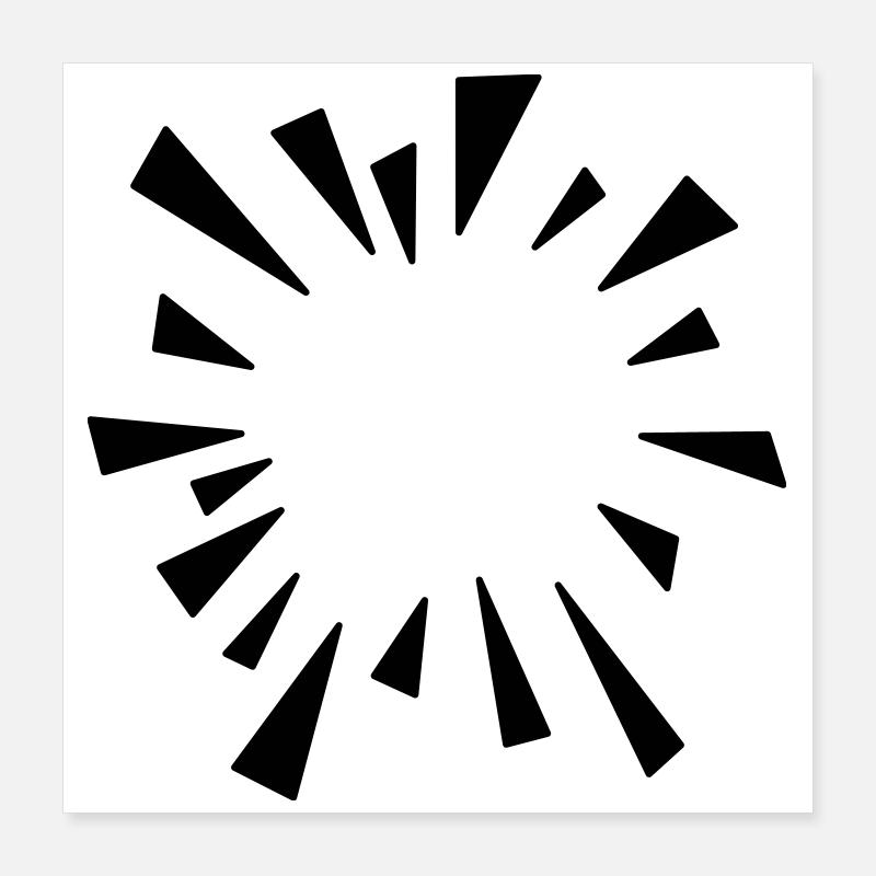 Comic Effect Burst Balloon Poster 16" x 16" (40x40 cm)