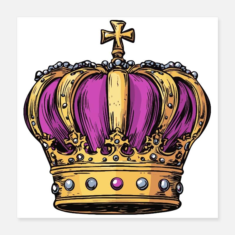 Crown Poster 16" x 16" (40x40 cm)