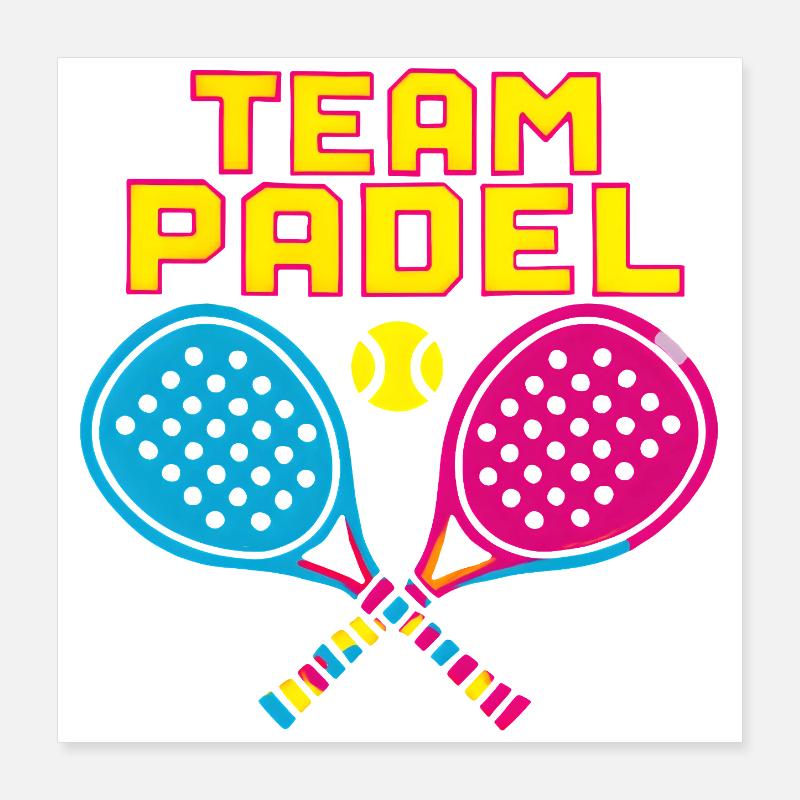Paddle Team Néon Poster 40 x 40 cm