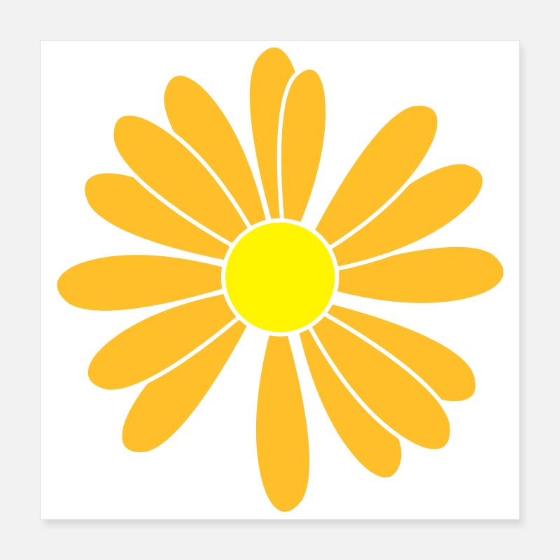 Flowers patch Poster 16" x 16" (40x40 cm)