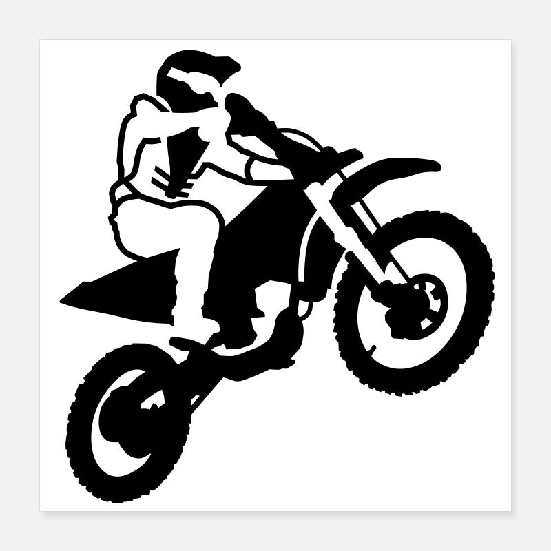 Motorrad Poster 40x40 cm