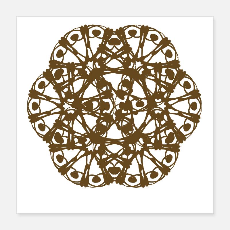 Random pattern RAD rotated Poster 16" x 16" (40x40 cm)